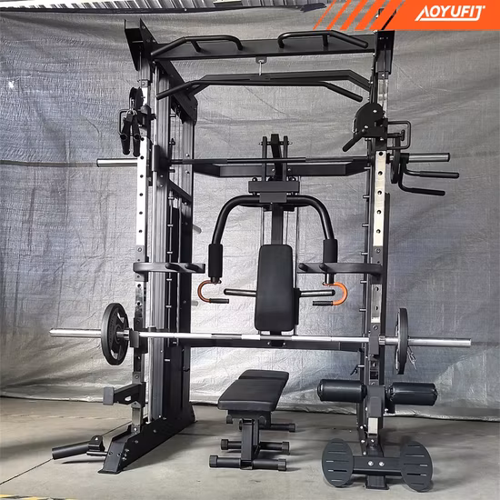 Commercial Strength Training Power Rack Squat Cage, Q235 Steel, 180 Max User Weight, Model 005, Multi Gym Fitness Equipment