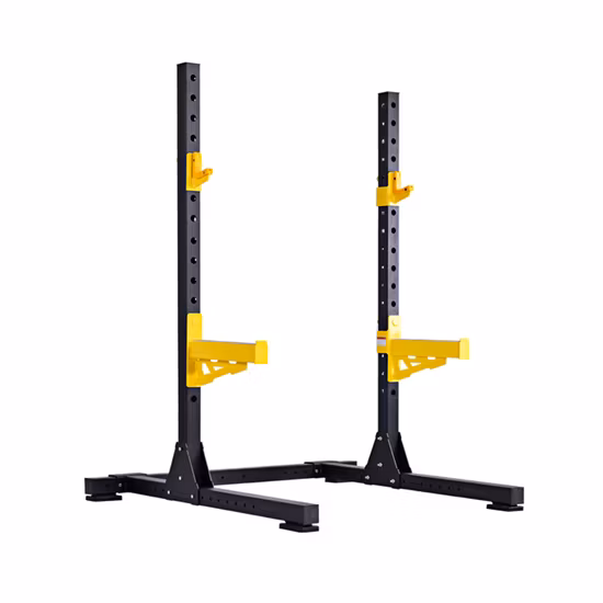 Home Exercise Fitness Equipment Black Adjustable Height and Width Squat Rack