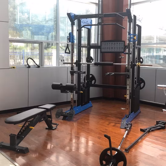 Multifunctional Smith Machine Fitness Power Rack Body Building Home Gym Equipment